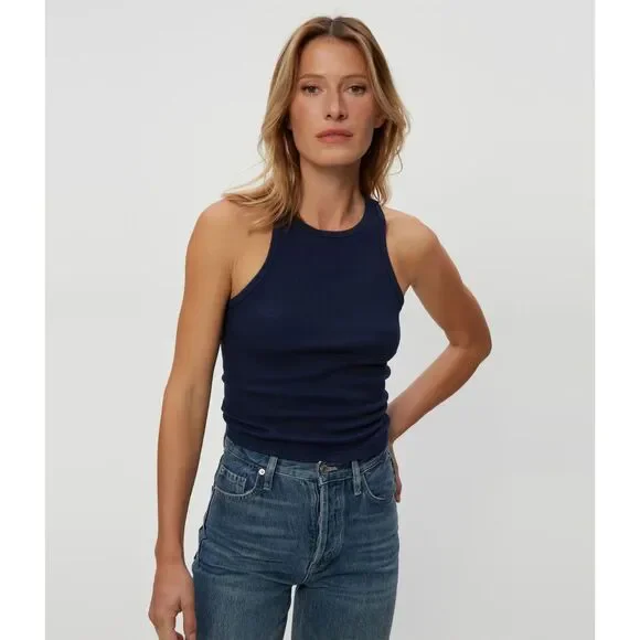 Michael Stars Pina Ribbed Halter Tank | Size S - Picture 1 of 8